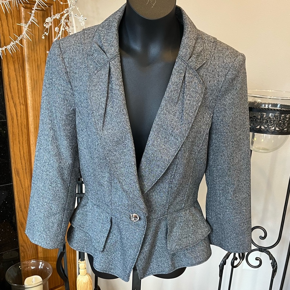 Lightly Worn WHBM Gray Blazer